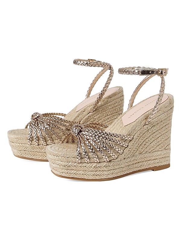 Pamela Mignon 130mm Knot Wedge Sandals Full Size Image 2