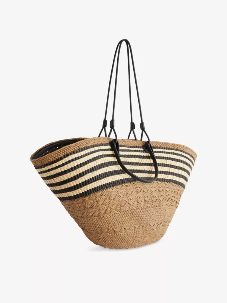 Anagram Large Palm Basket Bag Full Size Image 4