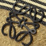 Paula’s Ibiza Anagram Basket Medium Leather-Trimmed Striped Raffia Tote Thumbnail 3