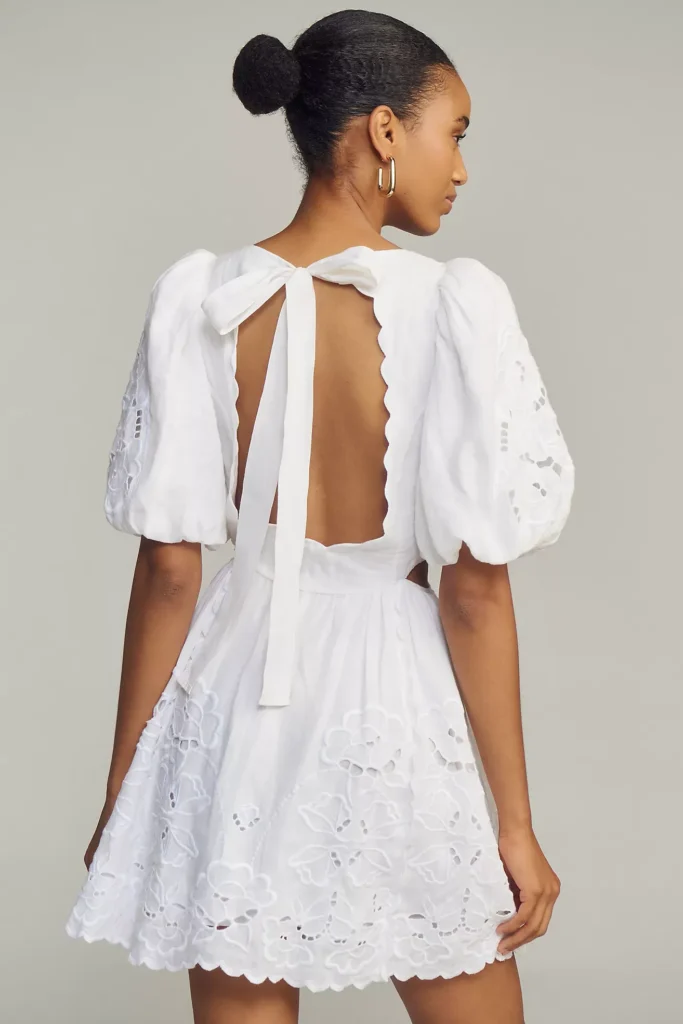 Liberty Linen Mini Dress Full Size Image 4