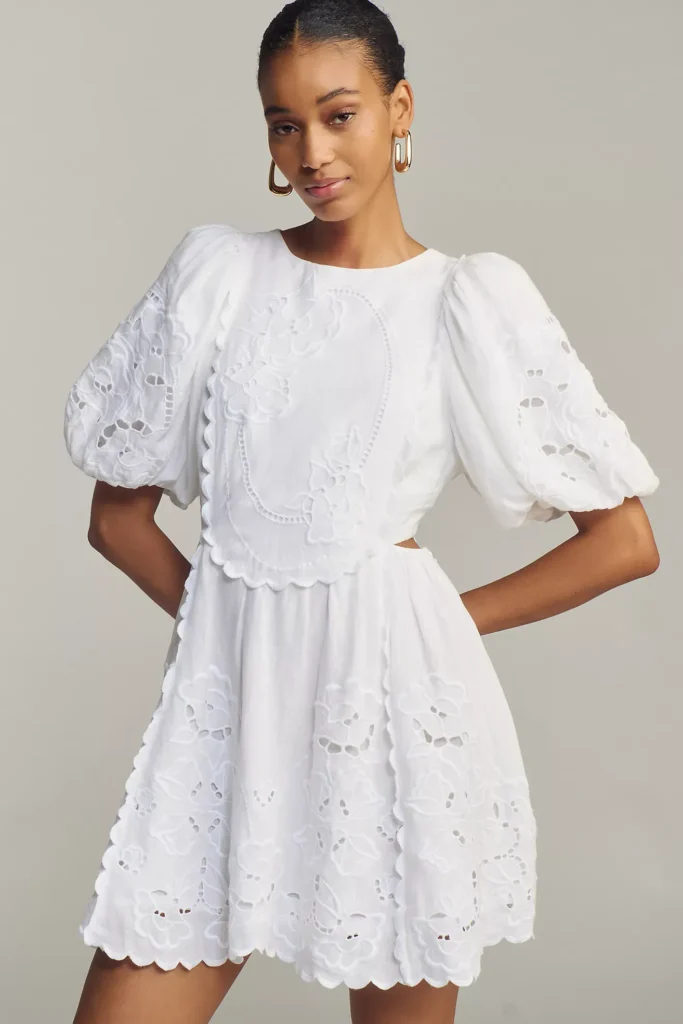 Liberty Linen Mini Dress Full Size Image 3