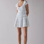 Elisavette Striped Stretch Knit Mini Dress Thumbnail 1
