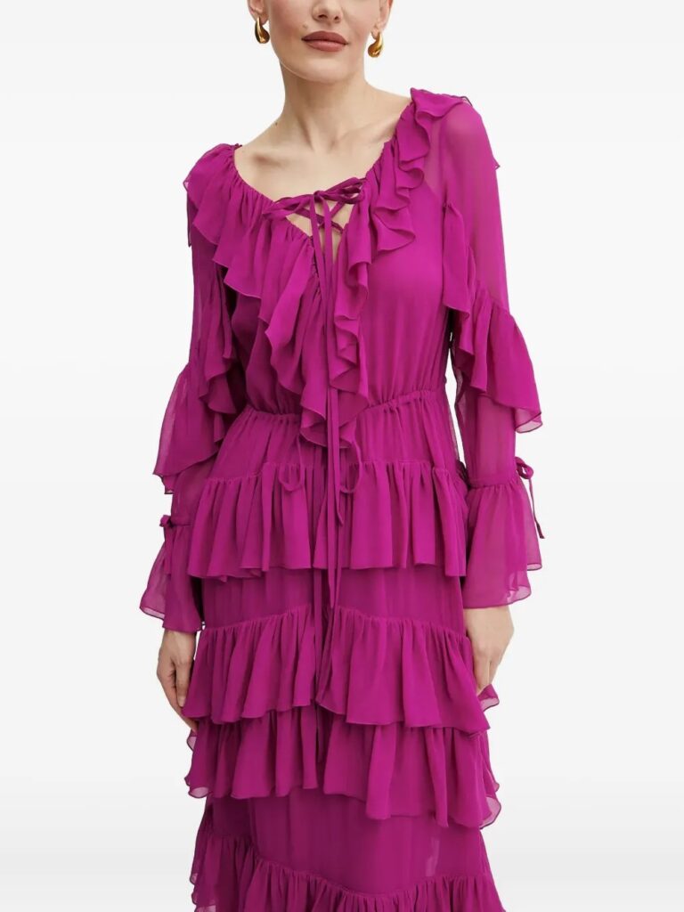 Ruffled Tiered Maxi Dress Full Size Image 4