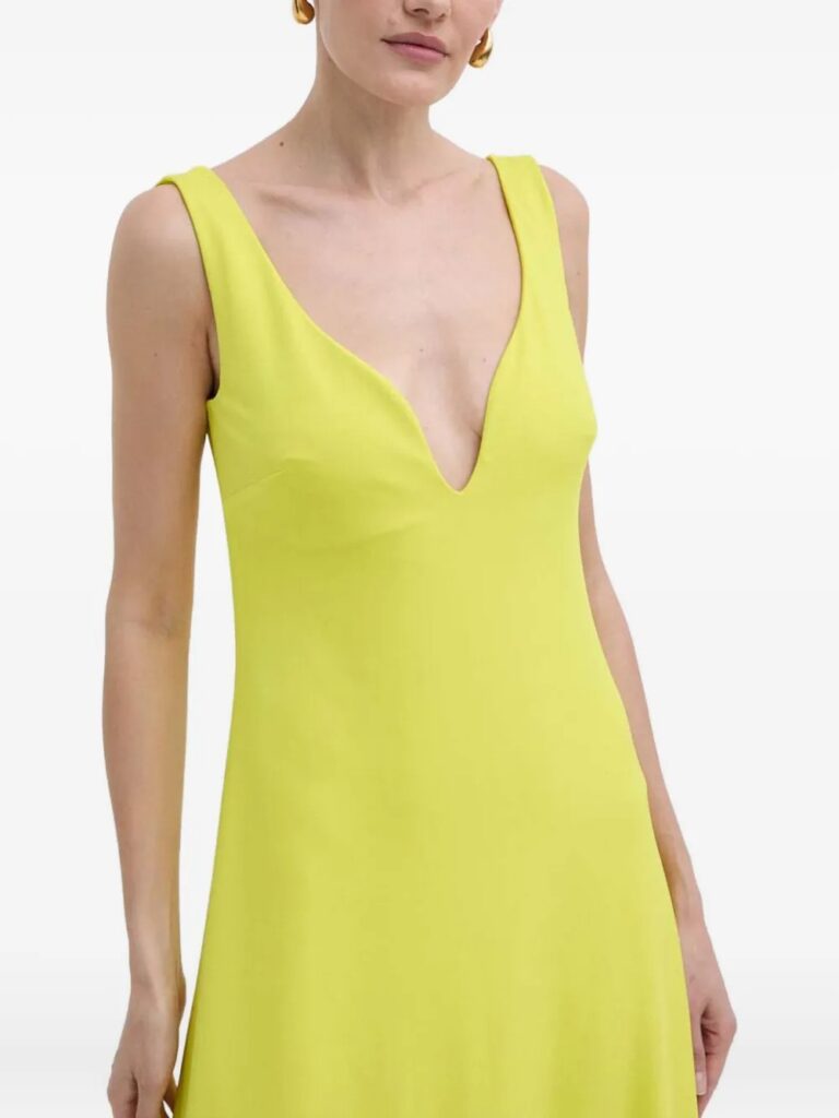 V-Neckline Maxi Dress Full Size Image 2
