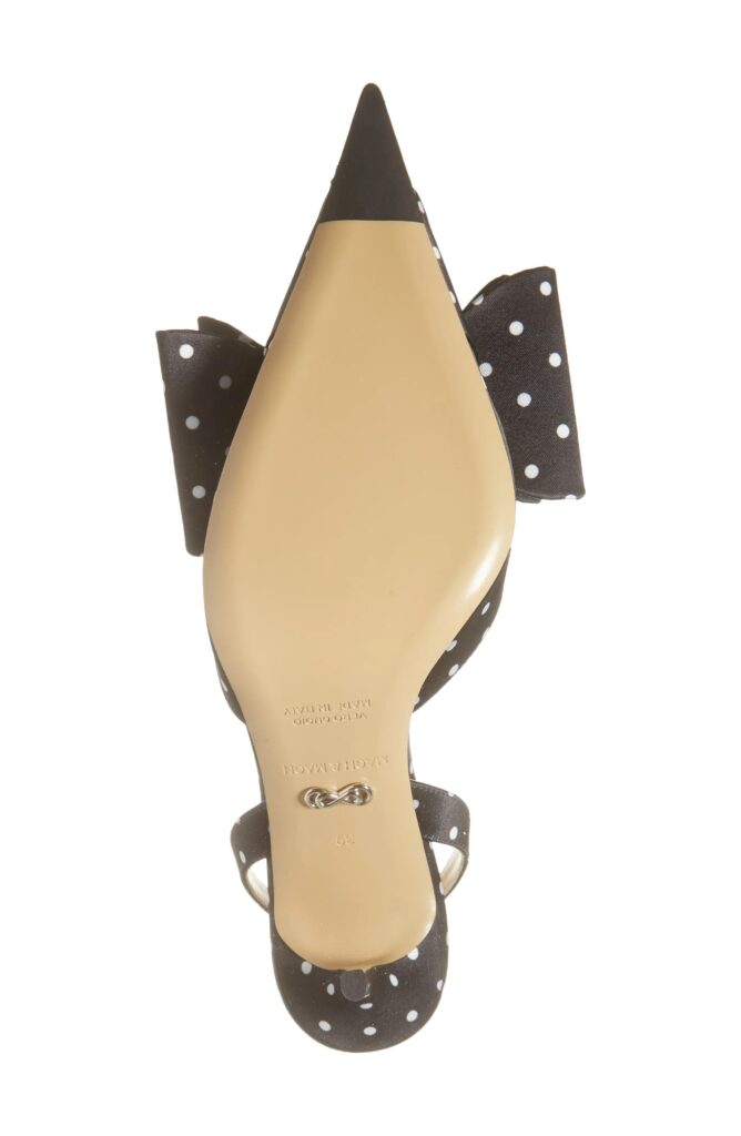 Le Cadeau Bow Polka Dot Slingback Pump Full Size Image 6