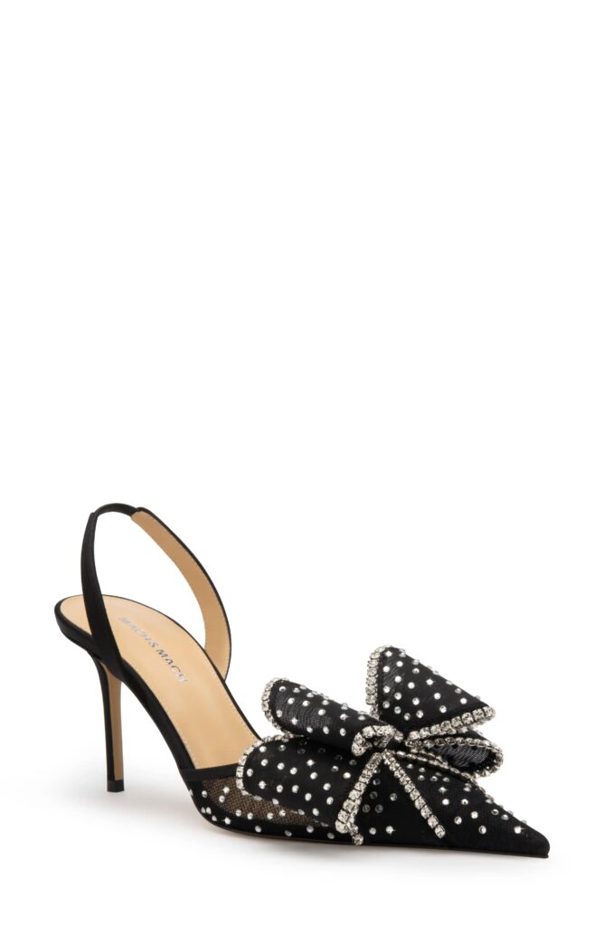 Le Cadeau Bow Polka Dot Slingback Pump Full Size Image 5