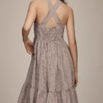 Halter Bow-Front Midi Dress Thumbnail 5