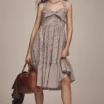 Halter Bow-Front Midi Dress Thumbnail 1