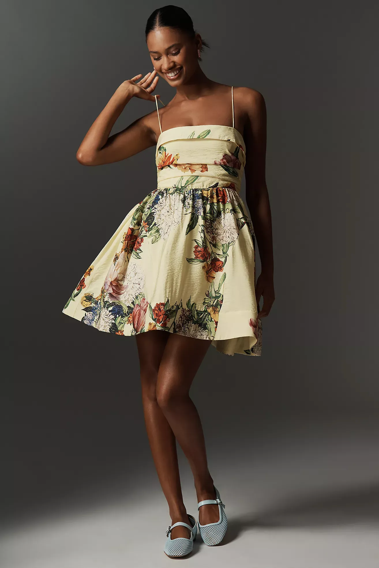MAEVE Sleeveless Fit & Flare Mini Dress