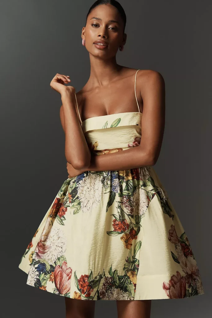 Sleeveless Fit & Flare Mini Dress Full Size Image 3