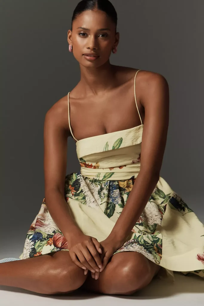 Sleeveless Fit & Flare Mini Dress Full Size Image 2