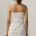 Sleeveless Jacquard Ruffle-Hem Mini Dress Thumbnail 4