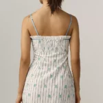 Sleeveless Jacquard Ruffle-Hem Mini Dress Thumbnail 3