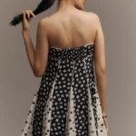 Strapless Bow-Front Swing Mini Dress Thumbnail 2
