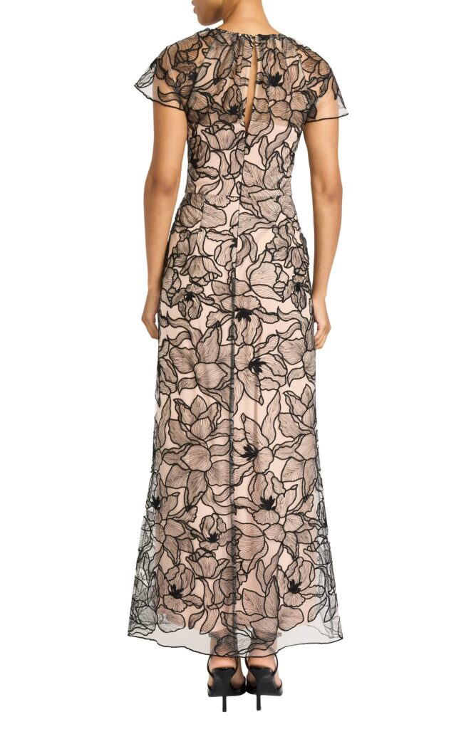 Illusion Mesh Gown Full Size Image 3
