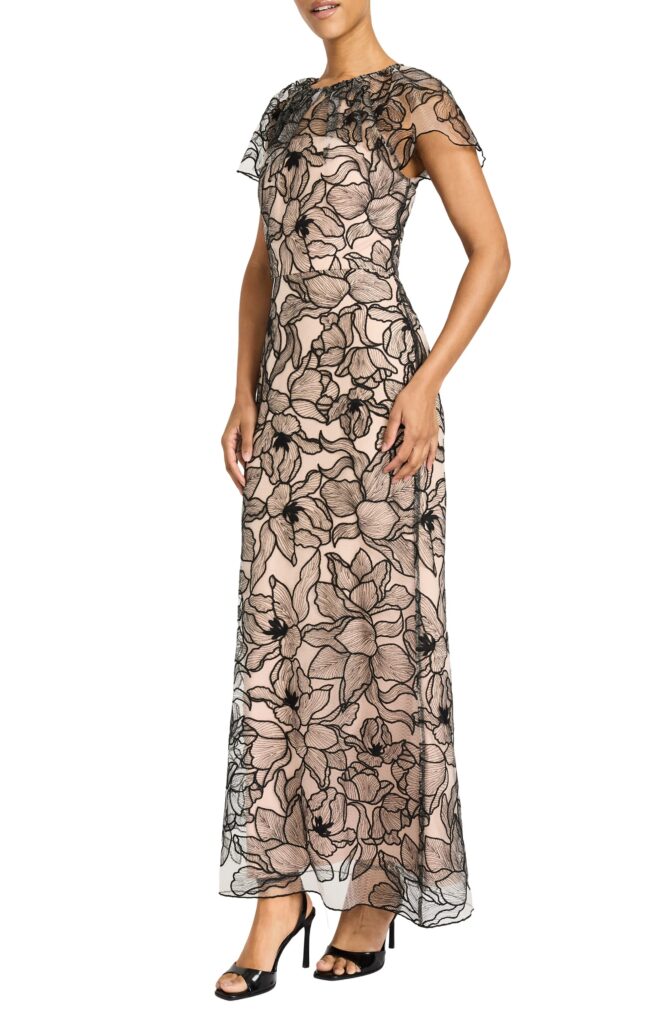 Illusion Mesh Gown Full Size Image 2