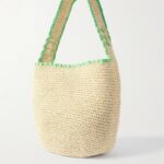 Embroidered Raffia Tote Thumbnail 4