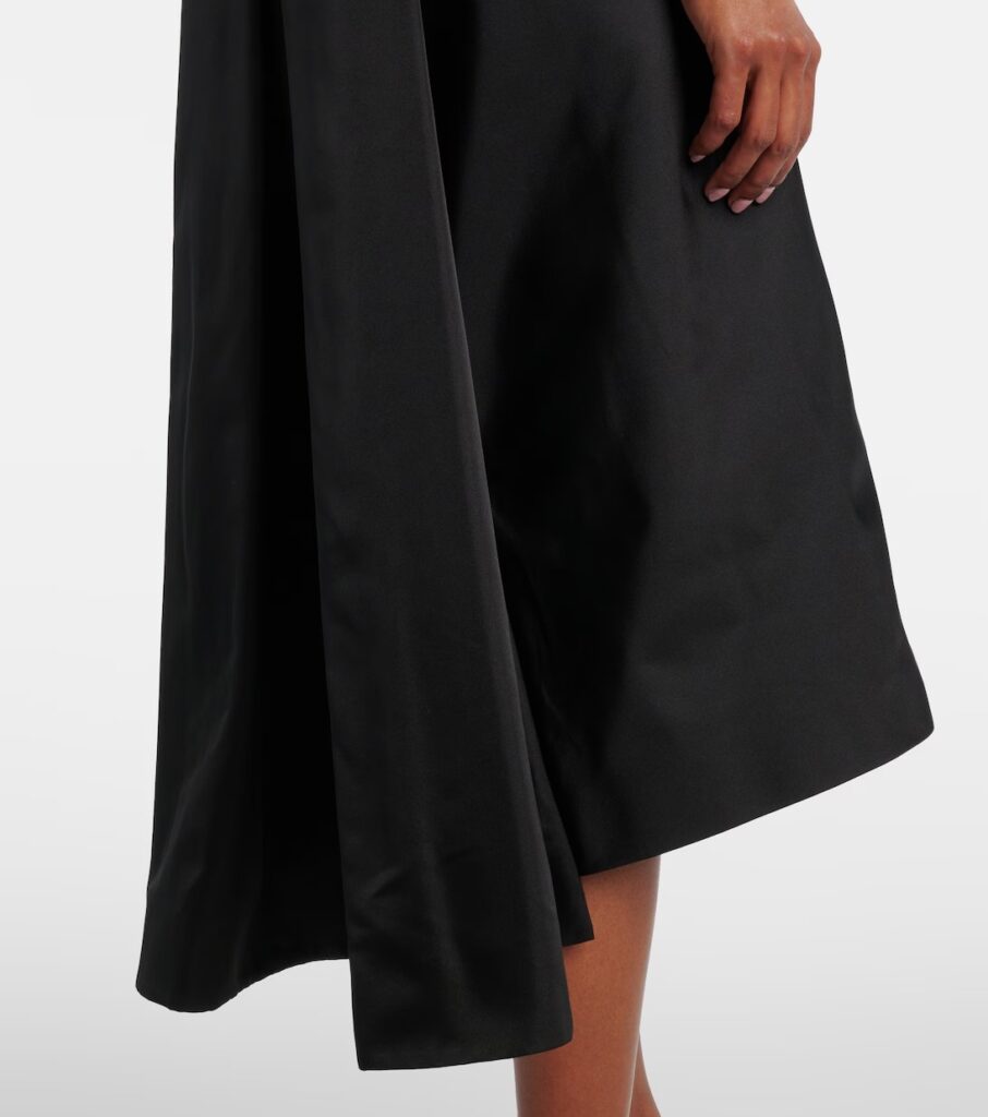 Embellished Satin Midi Dress Full Size Image 3