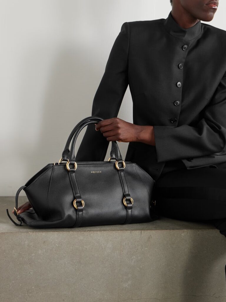 Farringdon Medium Textured-Leather Bag Full Size Image 4