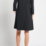 Bow Neck Stretch Deco Crepe Shift Top Thumbnail 4