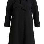 Bow Neck Stretch Deco Crepe Shift Top Thumbnail 5