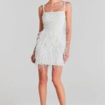 Carrie Feather & Bead Cocktail Minidress Thumbnail 5