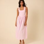 Drop Waist Cora Midi Dress Thumbnail 1