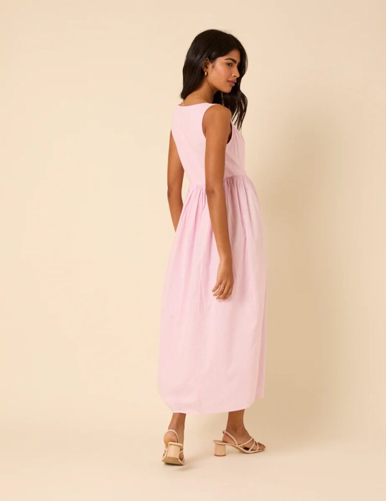 Drop Waist Cora Midi Dress Full Size Image 3