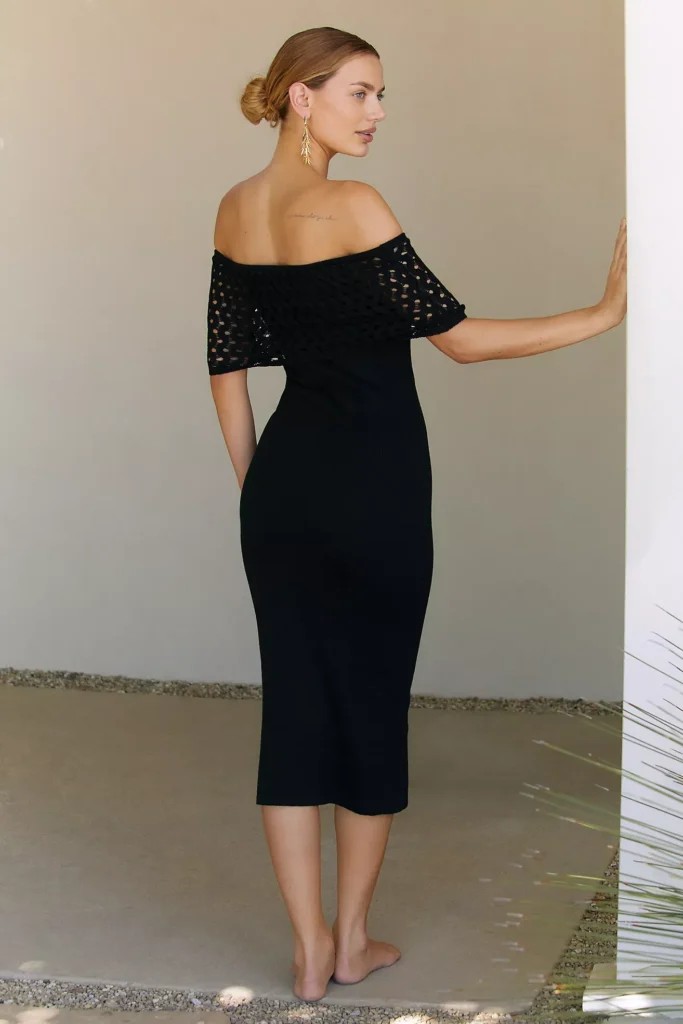 Avril Knit Midi Dress Full Size Image 3