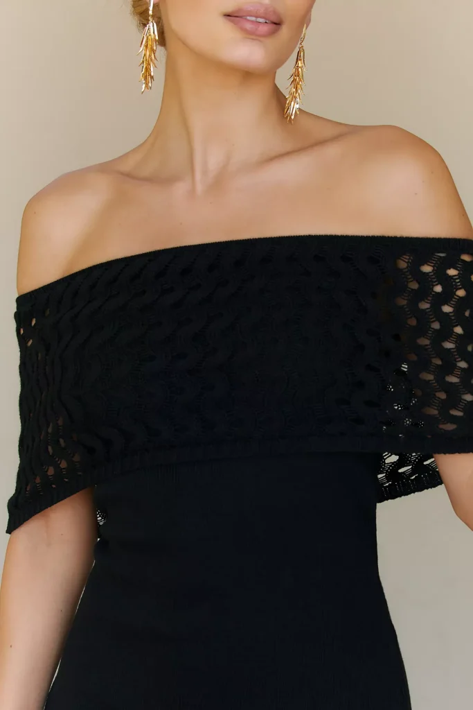 Avril Knit Midi Dress Full Size Image 2