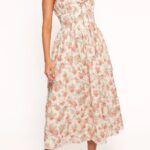 Velda Floral Cotton Midi Dress Thumbnail 4