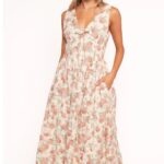 Velda Floral Cotton Midi Dress Thumbnail 1