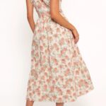 Velda Floral Cotton Midi Dress Thumbnail 5