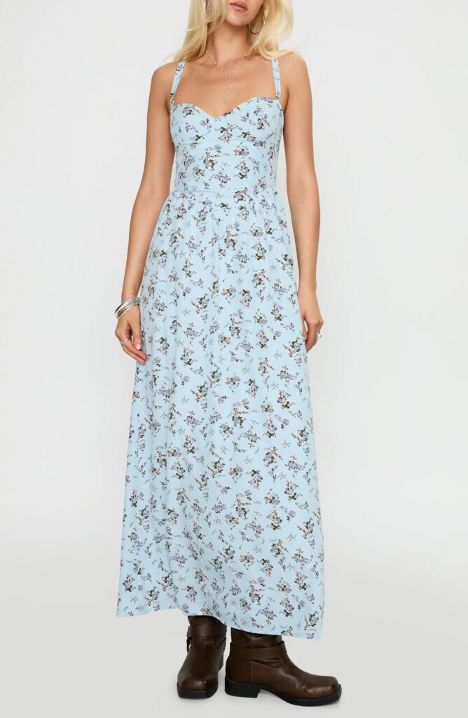 Izebella Flora Sleeveless Maxi Dress Full Size Image 2