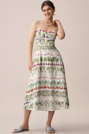 RACHEL ANTONOFF Harper Sleeveless A-Line Midi Dress