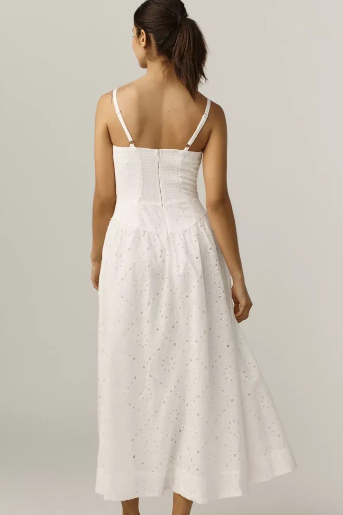 Katarin Eyelet Midi Dress Full Size Image 3
