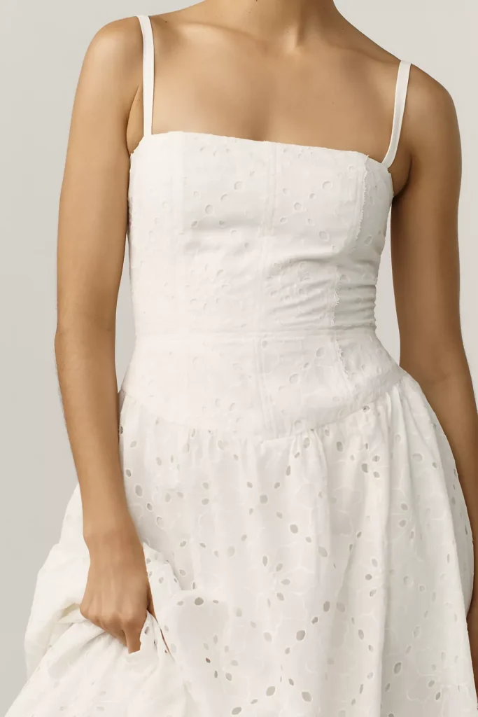 Katarin Eyelet Midi Dress Full Size Image 2