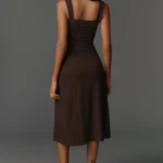 Suvi Sweetheart Knit Midi Dress Thumbnail 2