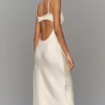 Peony Sleeveless V-Neck Slip Midi Dress Thumbnail 4