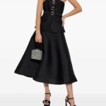 Belted Buckle-Detail Dress Thumbnail 1