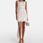 Bow-Detail Lace Minidress Thumbnail 1
