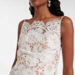 Bow-Detail Lace Minidress Thumbnail 3
