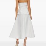 Pearl-Button Midi Dress Thumbnail 3