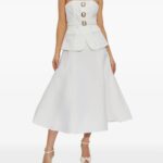 Pearl-Button Midi Dress Thumbnail 4