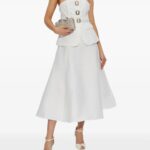 Pearl-Button Midi Dress Thumbnail 1