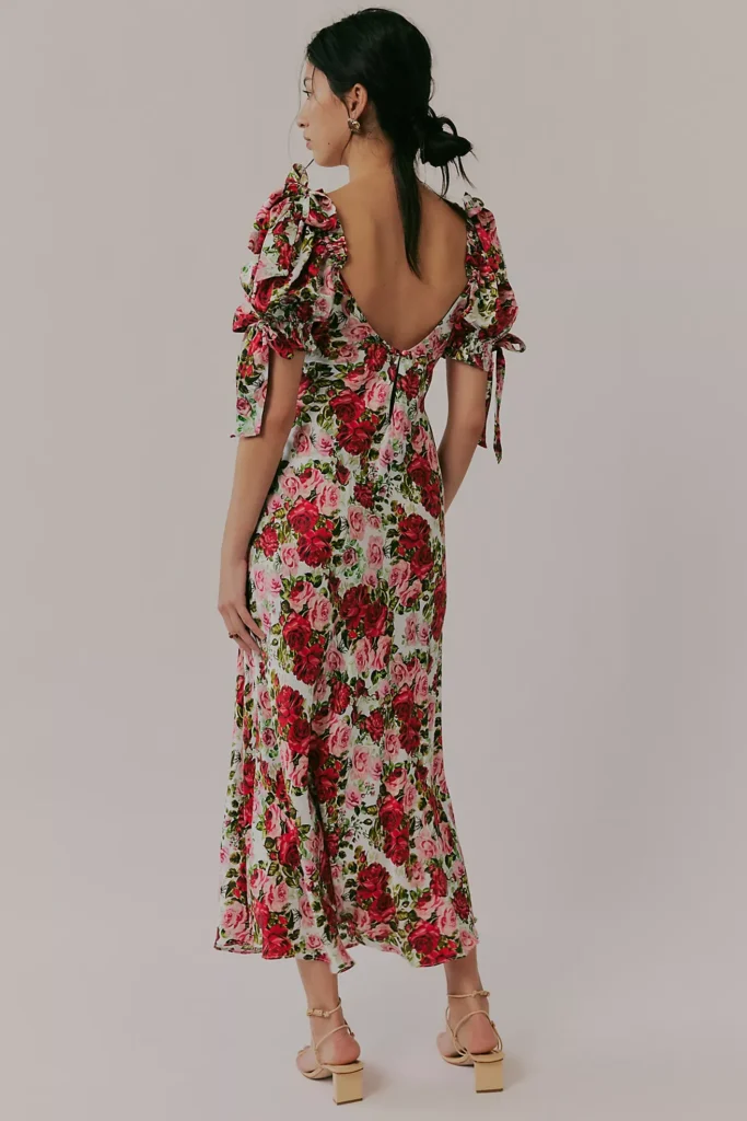 The Poet Printed Slip Dress Full Size Image 2