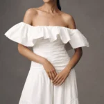 Maiori Off-The-Shoulder Ruched Maxi Dress Thumbnail 2