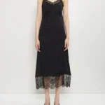 Brocade Lace Trim Slip Dress Thumbnail 1