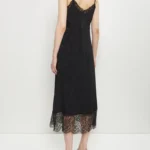 Brocade Lace Trim Slip Dress Thumbnail 3