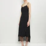Brocade Lace Trim Slip Dress Thumbnail 4